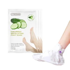 3 Pack Foot Peeling Mask, Natural Exfoliating Foot Mask, Dead Skin Callus Remover Repair Heels, Smooth Touch Feet, Hydrating Foot Care for Dry Cracked Feet(1.41 Ounce (Pack of 3))