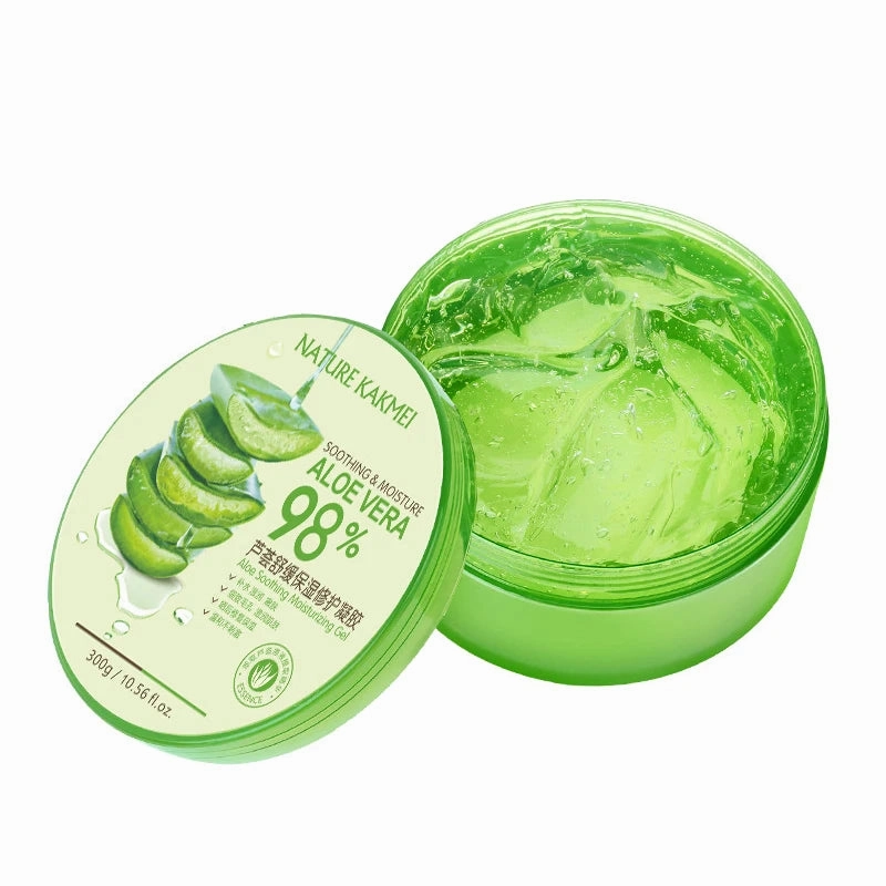 300g 98% Aloe Soothing Face/Hand/Body Gel Aloe Vera Gel Skin Care Remove Acne Moisturizing Day Cream After Sun Lotions Aloe Gel