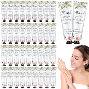 36 Pcs Bridal Shower Wedding Gifts Bulk Body Lotion Body Care Cream Moisturizing Small Travel Lotion for Women Dry Skin Natural Fragrance for Bridesmaid Guest Gift