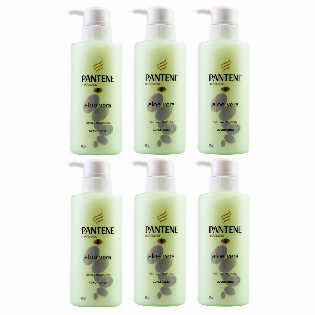 6 x Pantene Pro V Aloe Vera Gentle Hydrating Conditioner 300mL