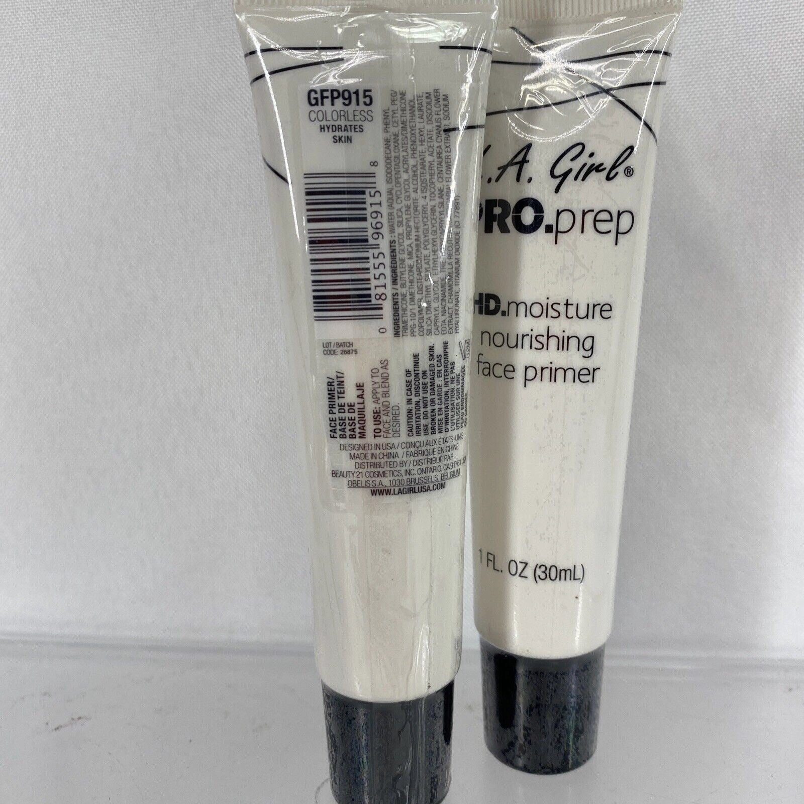 (2) LA Girl Pro Prep Correcting & Hydrating Face Primer #GFP915 Colorless 1oz
