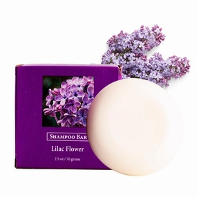 Adirondack Fragrance & Flavor Farm ADK Natural Lilac Shampoo Bar 2.5 oz. for Dry Hair, Handmade Organic Aloe Vera and Jojoba Oil, Vegan Shampoo Soap for Moisturizing and Nourishing