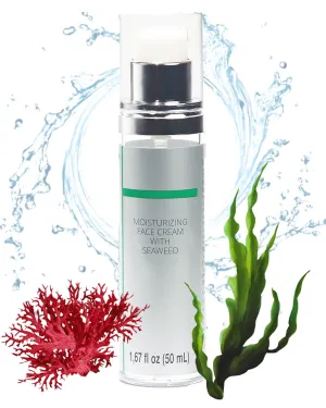 Advanced Seaweed Collagen Cream - Sea Moss Radiance-Boosting & Redness-Reducing Face Moisturizer | Oil-Control Mattifying Formula | Soothing & Calming Face Cream for Brighter Skin | for Women & Men