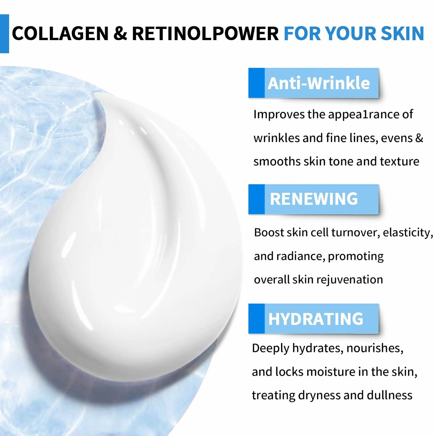 Advanced Firming & Wrinkle-Reducing Cream, Skin Firming Rejuvenating Serum, Skin Firming Cream, Restore Skin Elasticity for All Skin Types (2 Bottle)