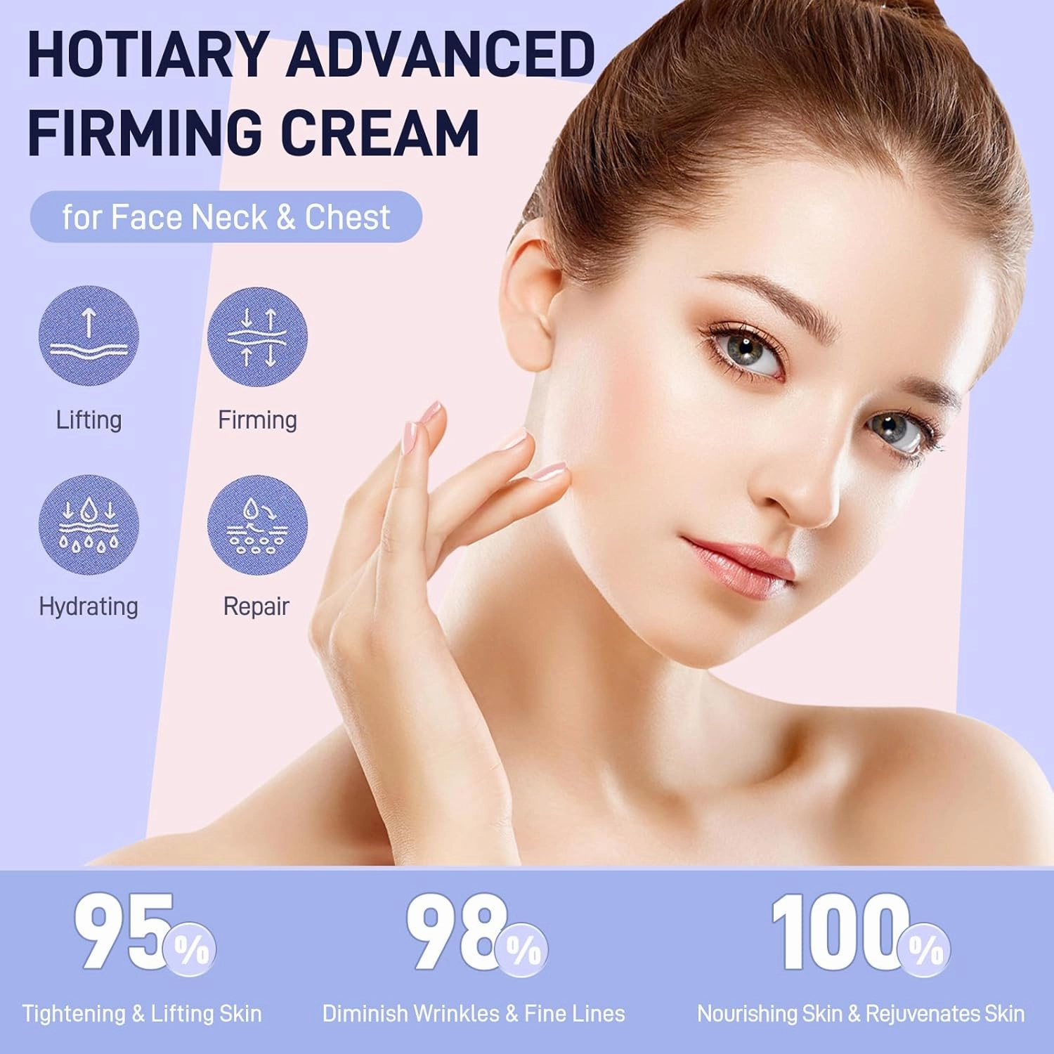 Advanced Neck Firming Cream, Tighten & Lift Moisturizer for Face Neck Chest, Anti-aging Neck Creams for Sagging, Christmas Thanksgiving Gift for Women (Retinol Peptide Niacinamide, 1.7 fl oz)