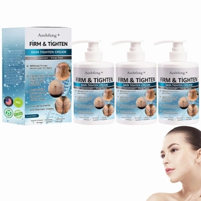 Aeehfengf Firm Tighten Skin Tighten Cream, Anti-Aging Neck Cream, Aeehfengf Skin Firming Cream for Tightening and Wrinkles on Neck & Décolleté -for All Skin Types (3 Bottle)
