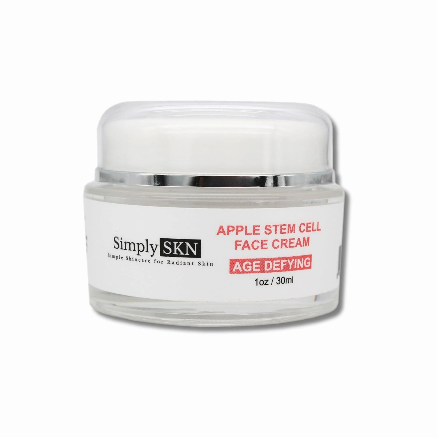 Age Defying Apple Stem Cell Face Cream to Renew and Revitalize Skin - Targets Wrinkles and Fine Lines - Anti-Aging Day and Night Facial Moisturizer for Women and Men - 1.0 oz