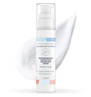 Alana Mitchell Blue Light Protection Face Moisturizer – Face Cream to Shield from Harmful Blue Light Damage – Facial Moisturizer Cream w/Jojoba Oil & Aloe Vera – Facial Skin Care Products (2 oz)