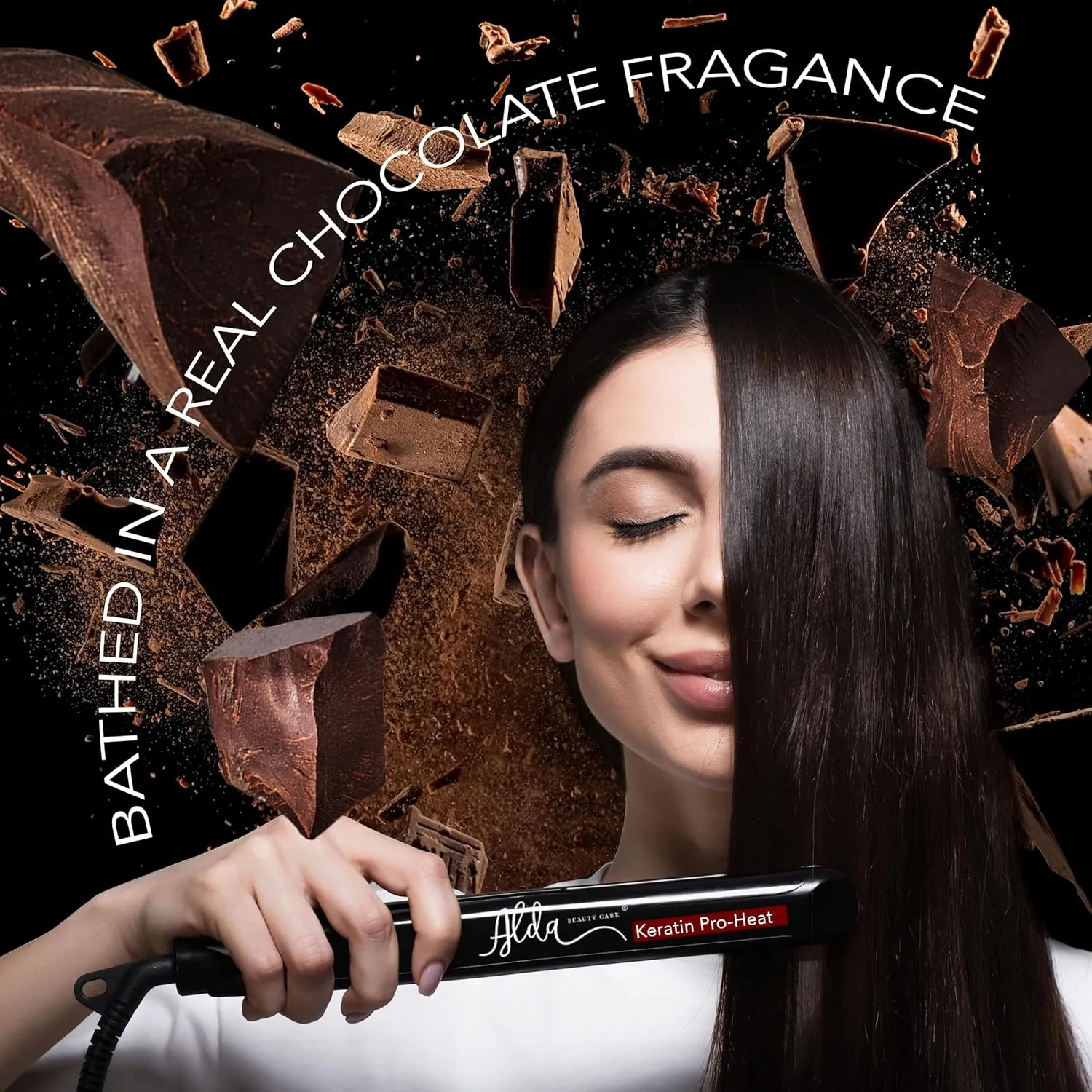 Alda Chocolate Brazilian Keratine Treatment Permanent Straightening Blowout System (16 fl oz)