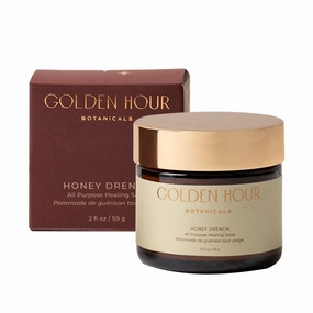 All Natural Organic Skin Care Products Made in USA, Vegan, Cruelty Free All Purpose Healing Salve Sensitive Skin Soothing Balm, Raw Honey & Tamanu Oil, 2floz/59g, Honey Drench