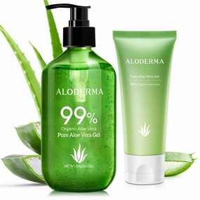 All Purpose Pure Aloe Vera Gels Set - 3 Pieces - 2 pcs x 300g Aloe Vera Gel and 114g Aloe Vera Gel