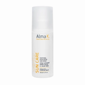 Alma K Soothing Aloe After Sun Spray - After Sun Care - Aloe Vera Gel, Dead Sea Minerals - Sunburn Relief - Vacation Essentials for Women - 5.1 oz