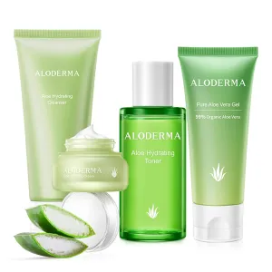 Aloderma Essential Aloe Hydrating Set 4-Piece Set
