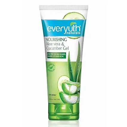 Aloe Vera & Cucumber Gel| Protects from Acne, Cuts & Rashes|Refreshing & Soothing Care|Paraben free|For Oily, Dry, Normal, Combination & Sensitive Skin - 150 g