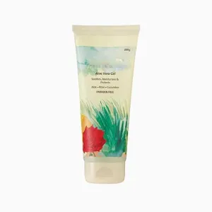 Aloe Vera Face Gel with Rose and Cucumber, Natural Skin Hydrating Formula, 200g