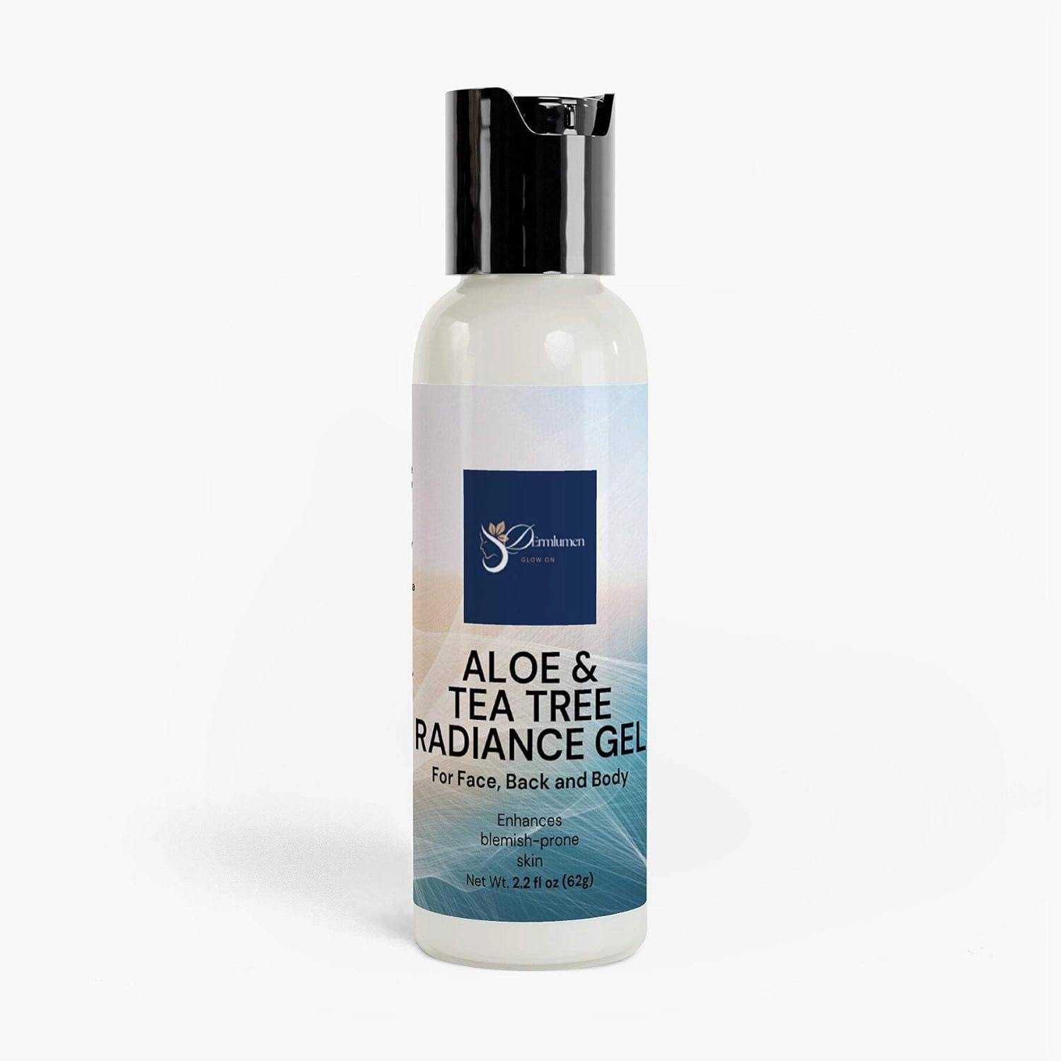 Aloe & Tea Tree Radiance Gel – Face Gel for Redness, Blemishes & Oil Control – Hydrating with Aloe Vera, Tea Tree, Cucumber & Willow Bark – Sensitive Skin Safe – 1.7oz