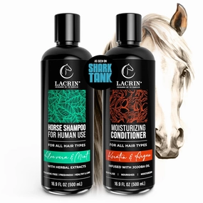 Aloe Vera & Mint Shampoo   Keratin & Argan Conditioner Bundle – As Seen on Shark Tank – Strengthens, Hydrates, Moisturizes - Perfect Bundle For Hair Growth, 33.8 Fl Oz, Duo Pack