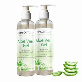 Aloe Vera Gel, 32 oz (908g), Alcohol-Free, Made From Purified Aloe Vera Inner Leaf, Soothing, Skin Moisturizing, Hydrating -2 pack of 16 oz