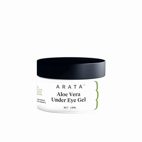 Aloe Vera Under Eye Gel For Dark Circles, Fine Lines & Puffiness (10 ML) | Infused With Coffee Oil, Black Tea, Organic Chamomile & Vitamin C | All Skin Types | All-Natural, Vegan & Cruelty-Free