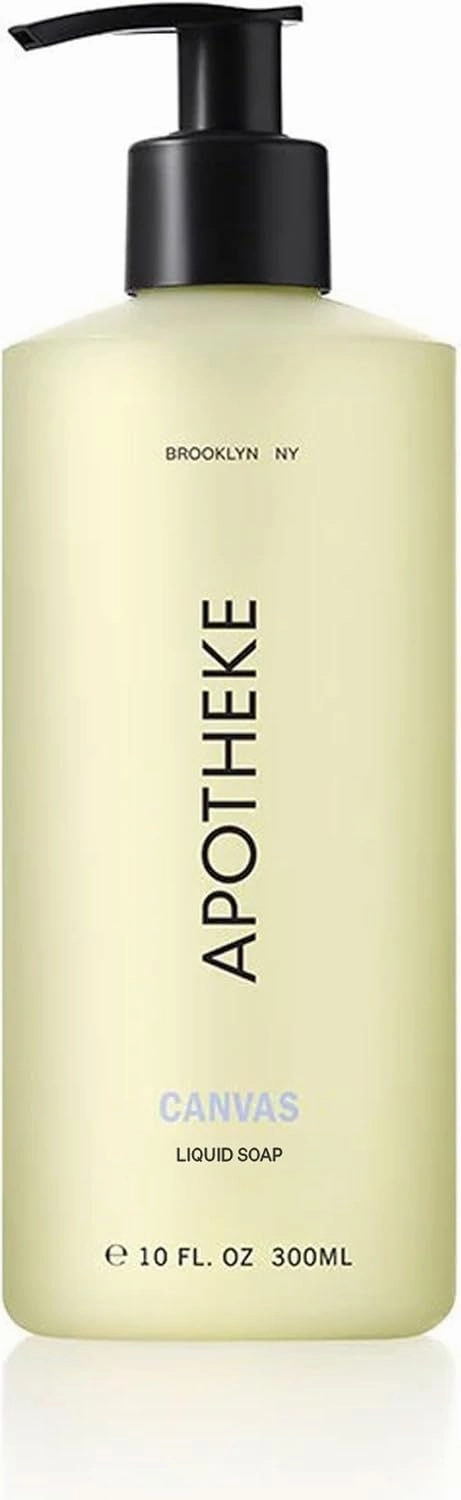 APOTHEKE Liquid Hand Soap, Canvas (10 Fl Oz) - Hydrating Hand Wash with Natural Coconut & Aloe Vera