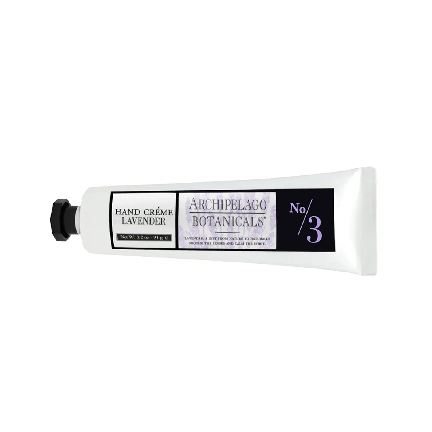 Archipelago Botanicals Lavender Hand Crème, Rich and Lightly Scented Hand Lotion for Dry Skin, Cuticles and Rough Spots, Premium Plant Extracts (3.2 oz)
