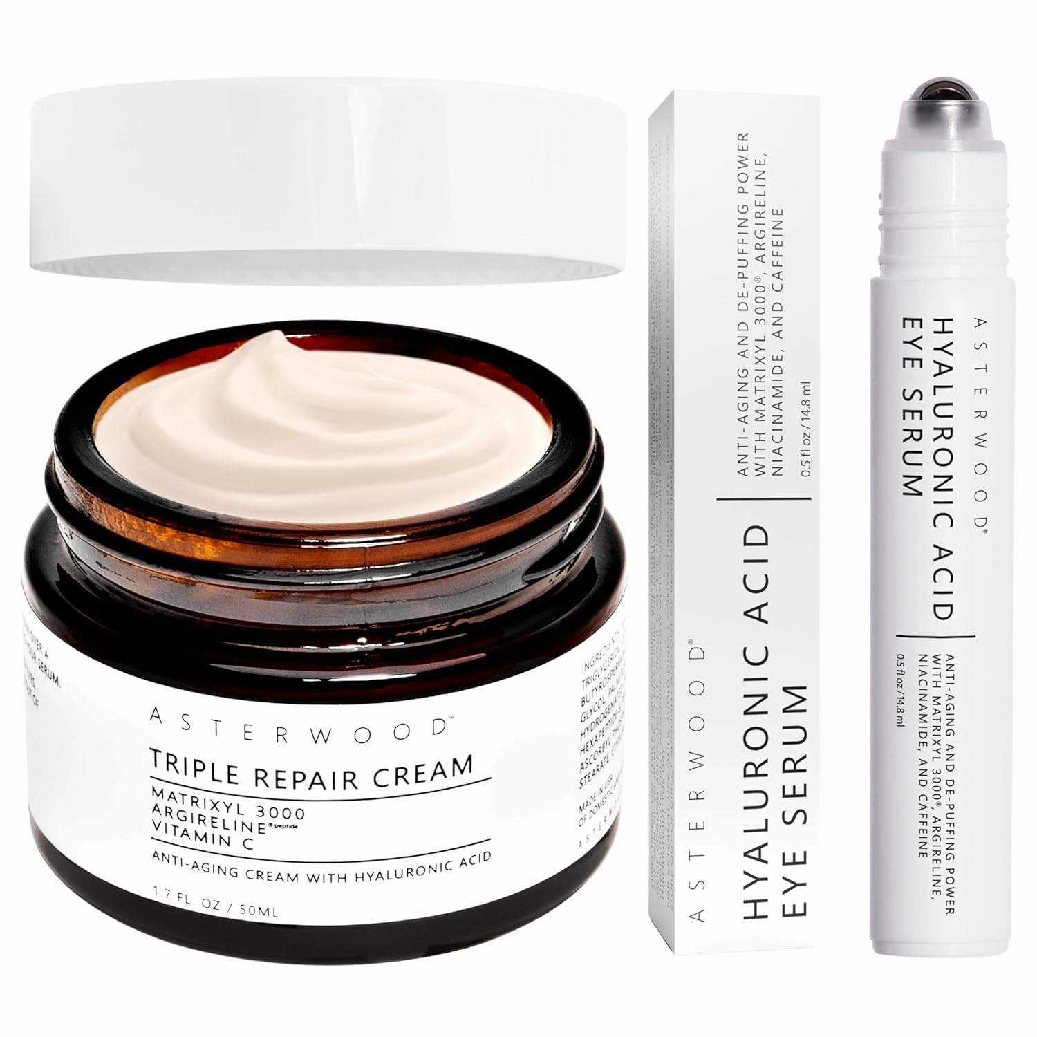 Asterwood Triple Repair Cream   Hyaluronic Acid Eye Serum