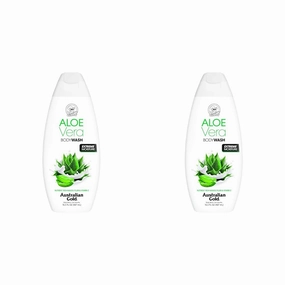 Australian Gold Body Wash, Gentle & Moisturizing with Nutrient Rich Kakadu Plum & Vitamin E, Aloe Vera, 16.5 Ounce (Pack of 2)