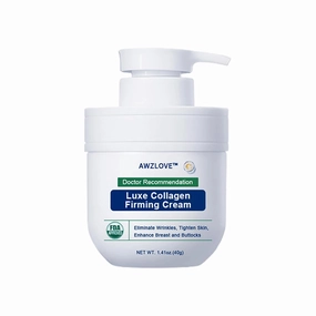 Awzlove Luxe Collagen Firming Cream,Anti-Aging Wrinkle Cream for Face and Body,Support Skins Natural Elastin & Collagen Production for All Skin Types,Vegan Skincare,Non Comedogenic (1PC, 40ml)
