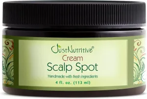 Bald Spot Hair Growth Cream | Scalp Treatment for Receding Hair | For Men and Women | Just Nutritive | 4 Oz