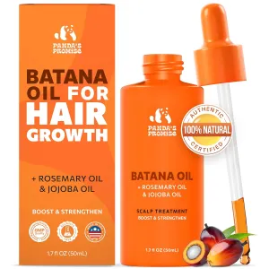 Batana Oil for Hair Growth - Dr. Sebi Miracle blend For Thicker & Stronger Hair with Rosemary & Castor - 100% Pure & Natural Batana Oil from Honduras - For All Hair Types - Men & Women – 30 Day Supply