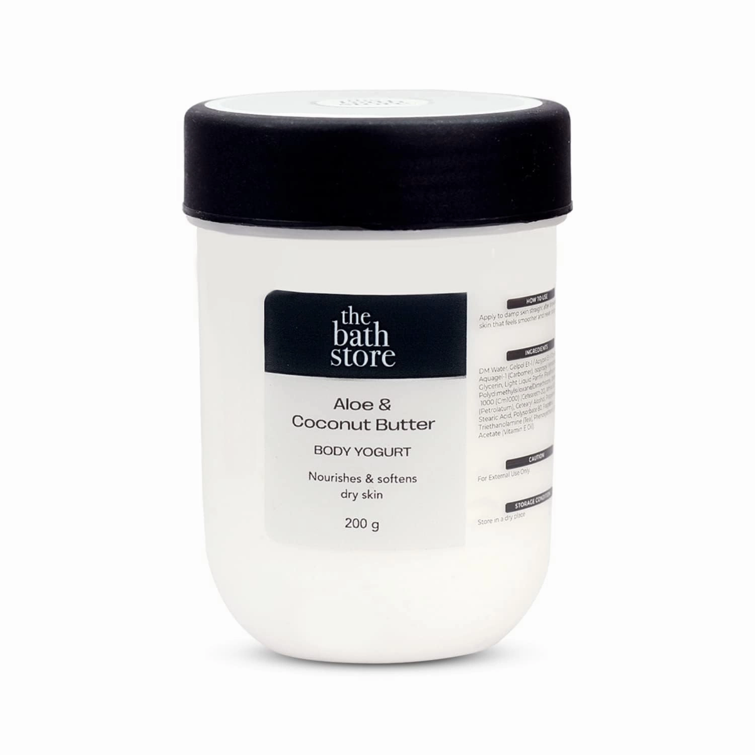Bath The Store Aloe Coconut Body Yogurt | Body Lotions For Summer | Hydrating Moisturizer for Dry & Combination Skin | Body Lotion For Women & Men | Provides 24- Hour Hydration - 200gm