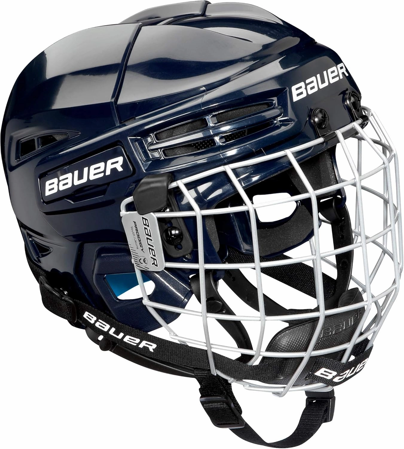 Bauer Prodigy Youth Hockey Helmet Combo (Navy)