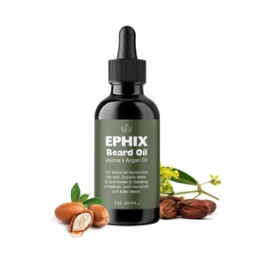 Beard Oil with Jojoba & Argan Oil, 2 oz, Natural Growth & Conditioning Formula