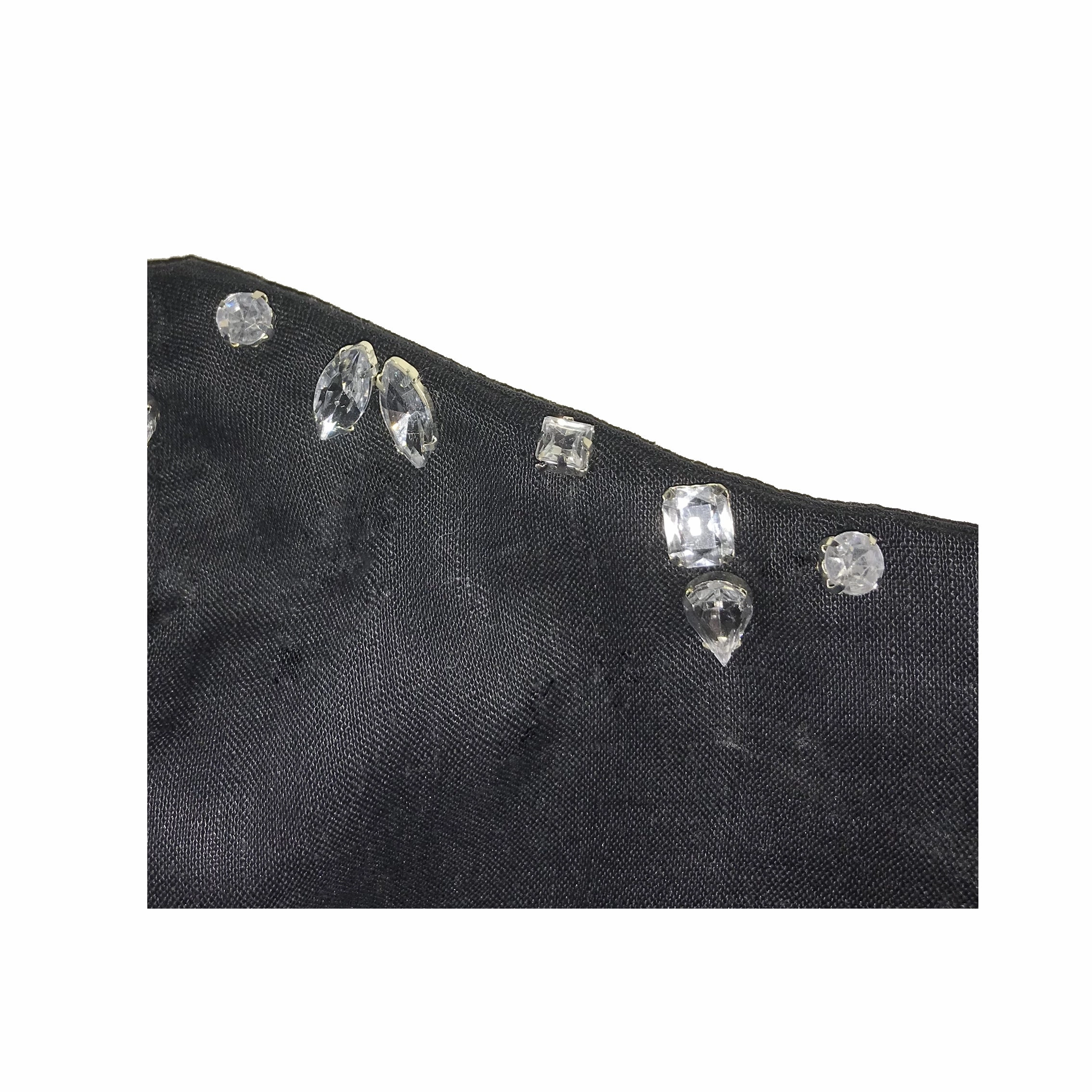 Bejewelled Face Mask Black