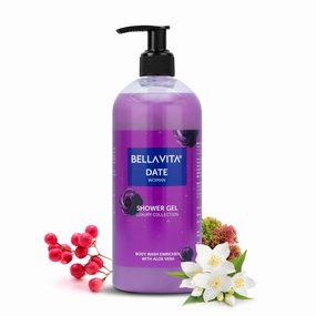 Bella Vita Luxury Date Woman Body Wash Shower Gel for Women | 500ml | Deep Cleansing, Hydrating & Moisturising with Aloe Vera Extract