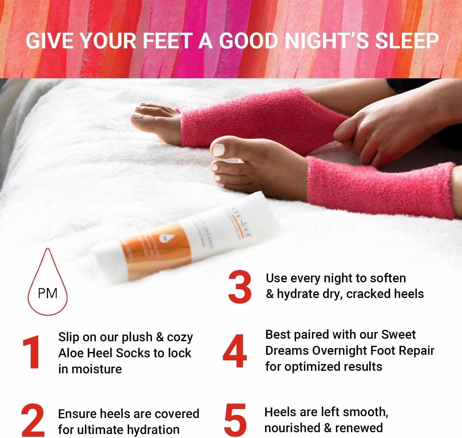 Benefeet Toeless Aloe Moisturizing Heel Socks 3 Pack - Effective Overnight Foot Rejuvenation, Targeted Hydration to Soften Dry Skin, Infused w/Coconut Oil, Aloe   Jojoba Seed Oil, 1 Pair (3 Pack)