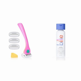 Billie Razors for Women Shave Kit – Women’s Razor   4 x 5-Blade Razor Refills   Magnetic Holder – Malibu & Whipped Shave Cream - Lavender & Bergamot Scent - 6.5 fl oz