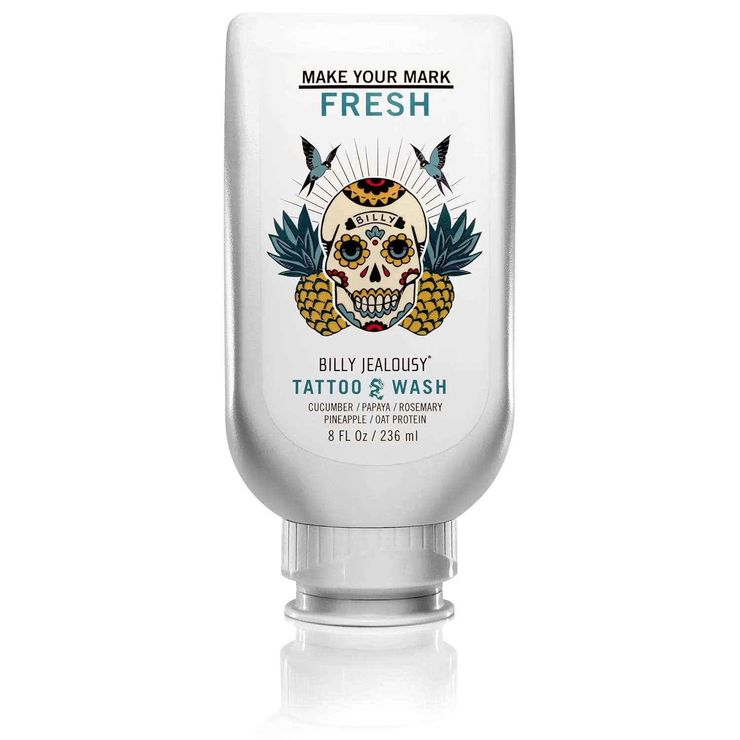 Billy Jealousy Make Your Mark Fresh Tattoo Wash, Cleansing and Hydrating Tattoo Aftercare Enriched With Cucumber and Rosemary