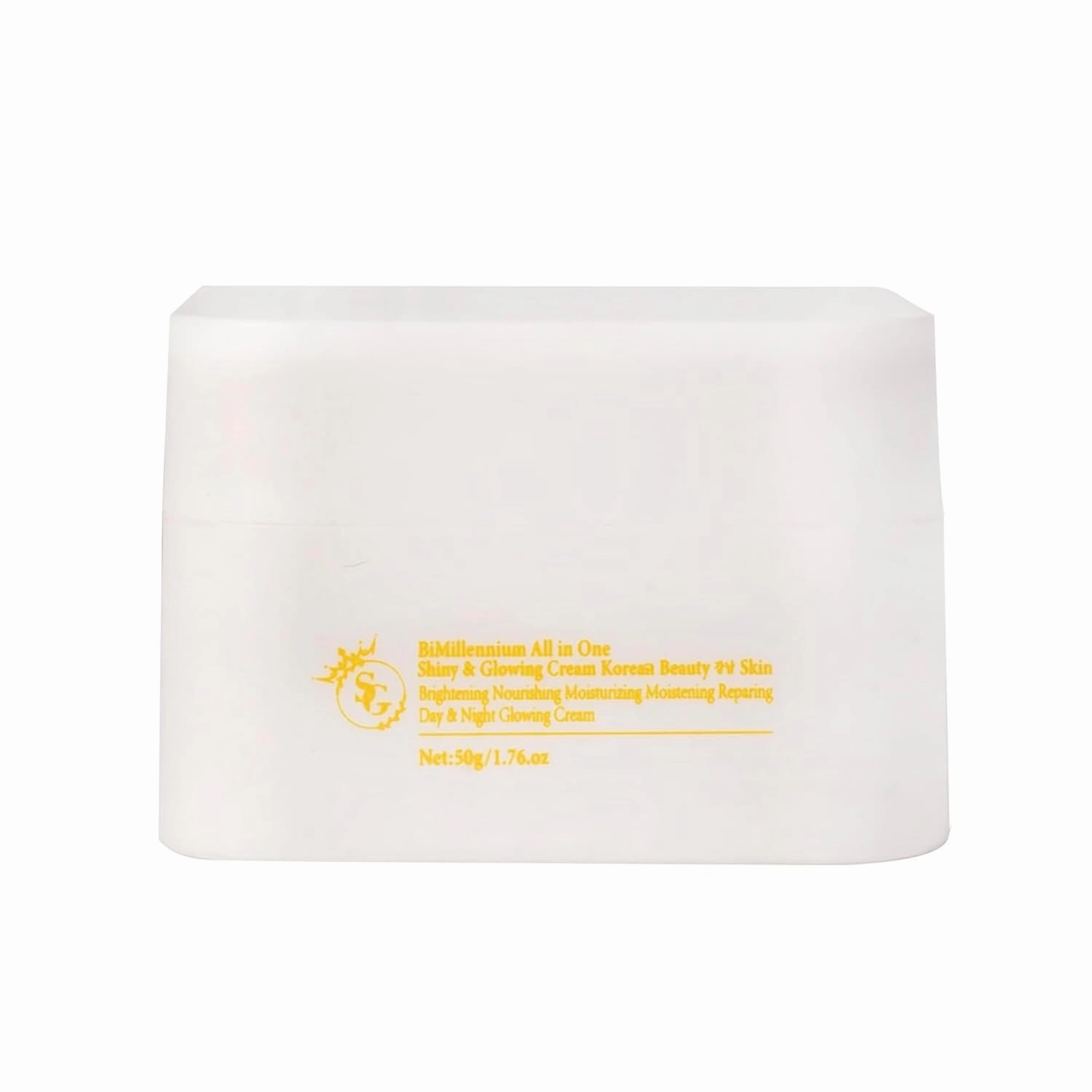 BiMillennium Face Cream Korean Moisturizer (Glowing Skin Without Makeup) - Beauty Skincare with Peptide, Omega Water, Rice Ceramide for Deep Moisturizing