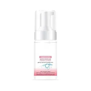 BK Gentle Micellar Foaming Cleanser | With Micellar Water, Aloe Vera, Cucumber & Rose | Free From Fragrance & Parabens | For Sensitive Skin | 100ml