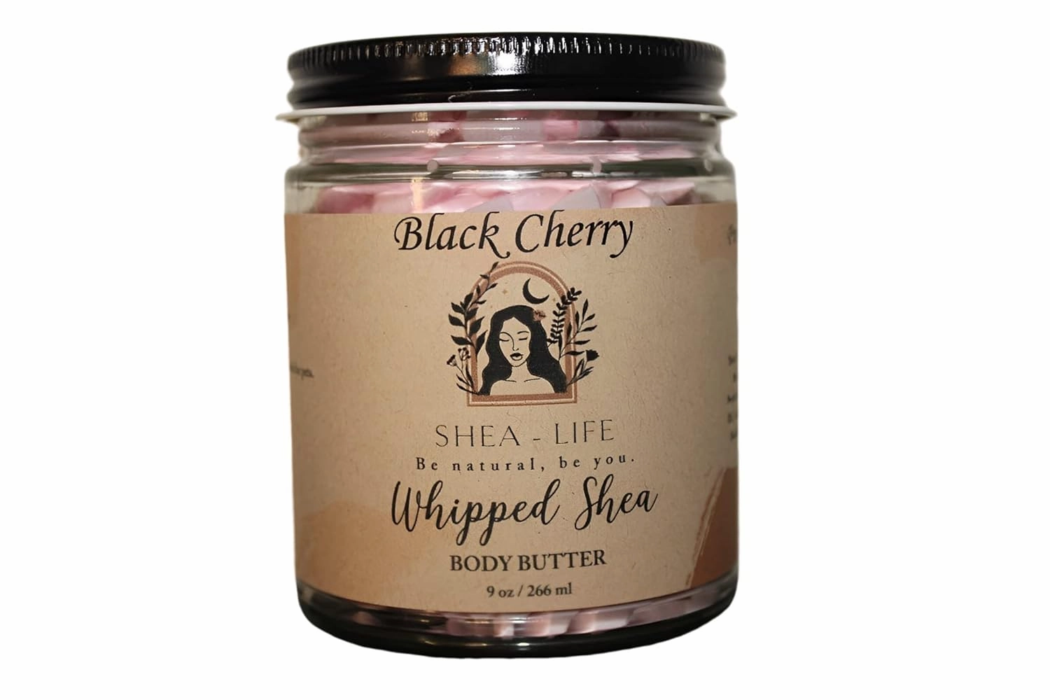 Black Cherry Whipped Body Butter has a nice aroma of sweet ripened black cherries. It is super moisturizing and hydrating with Shea Butter, Cocoa Butter, and skin-loving oils.
