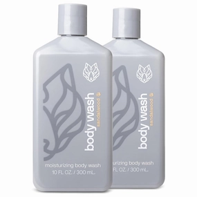 Black Wolf 2-Pack Moisturizing Body Wash Bundle - Mens Hydrating Bodywash for Dry, Dehydrated, & Sensitive Skin - Hyaluronic Acid, Aloe Vera, & Jojoba Oil Body Cleanser Help Remove Oil & Dirt