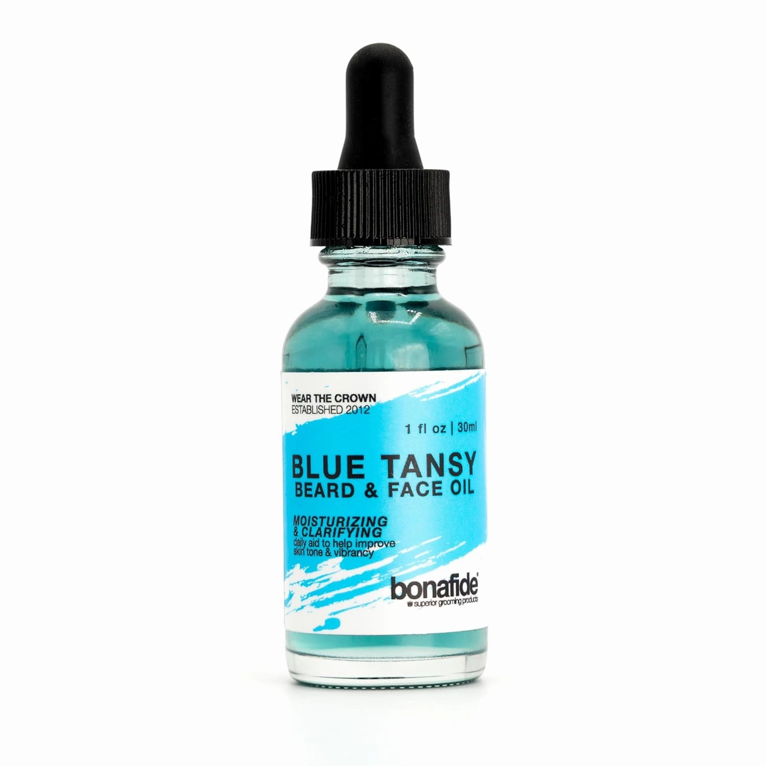 Blue Tansy Beard & Face Oil 1 oz. | Moisturizing & Clarifying daily Aid to help Improve Skin Tone & Vibrancy