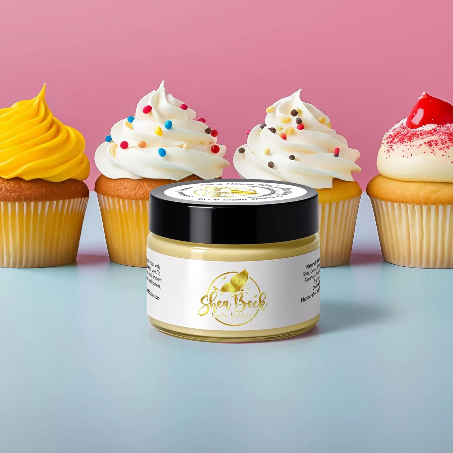 Body Butter Blend: Natural Shea, Cocoa, & Mango w/Jojoba Oil for Radiant Skin and Beard | Moisturizing (4 Oz, Cake Batter/Butter Cream)