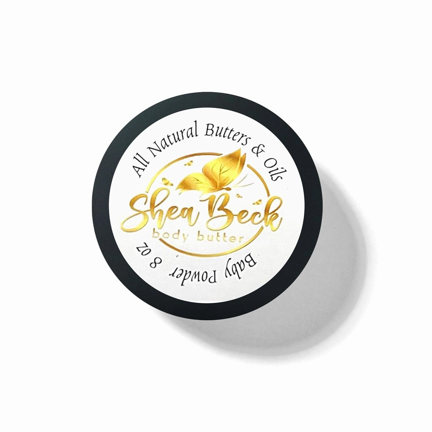Body Butter Blend: Natural Shea, Cocoa, & Mango w/Jojoba Oil for Radiant Skin and Beard | Moisturizing (4 Oz, Baby Powder)