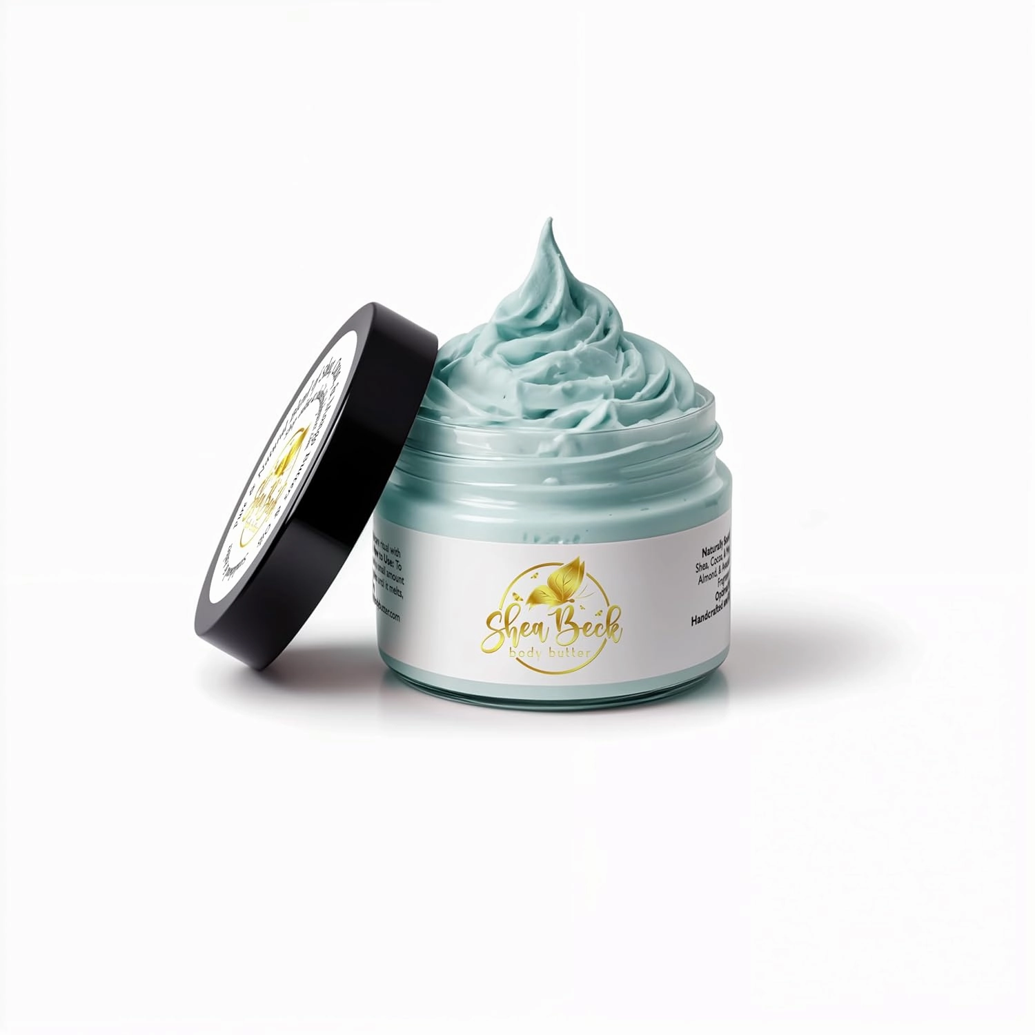 Body Butter Blend: Natural Shea, Cocoa, & Mango w/Jojoba Oil for Radiant Skin and Beard | Moisturizing (4 Oz, Baby Powder)