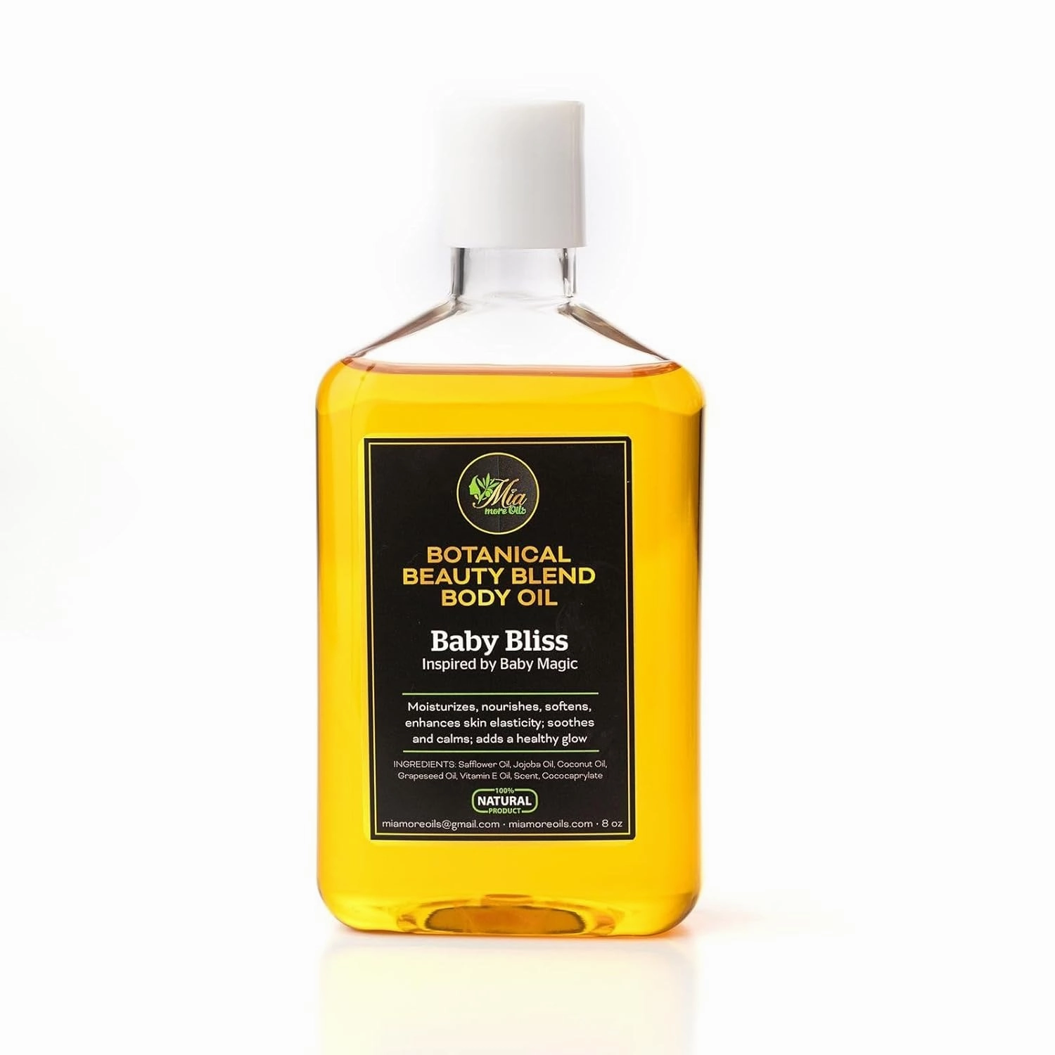Botanical Beauty Blend Body Oil for Women – 8 oz Moisturizing Oil for All Skin Types – Hydrating Body Oil with Jojoba, Coconut & Vitamin E – Natural Body Oil Moisturizer, Signature
