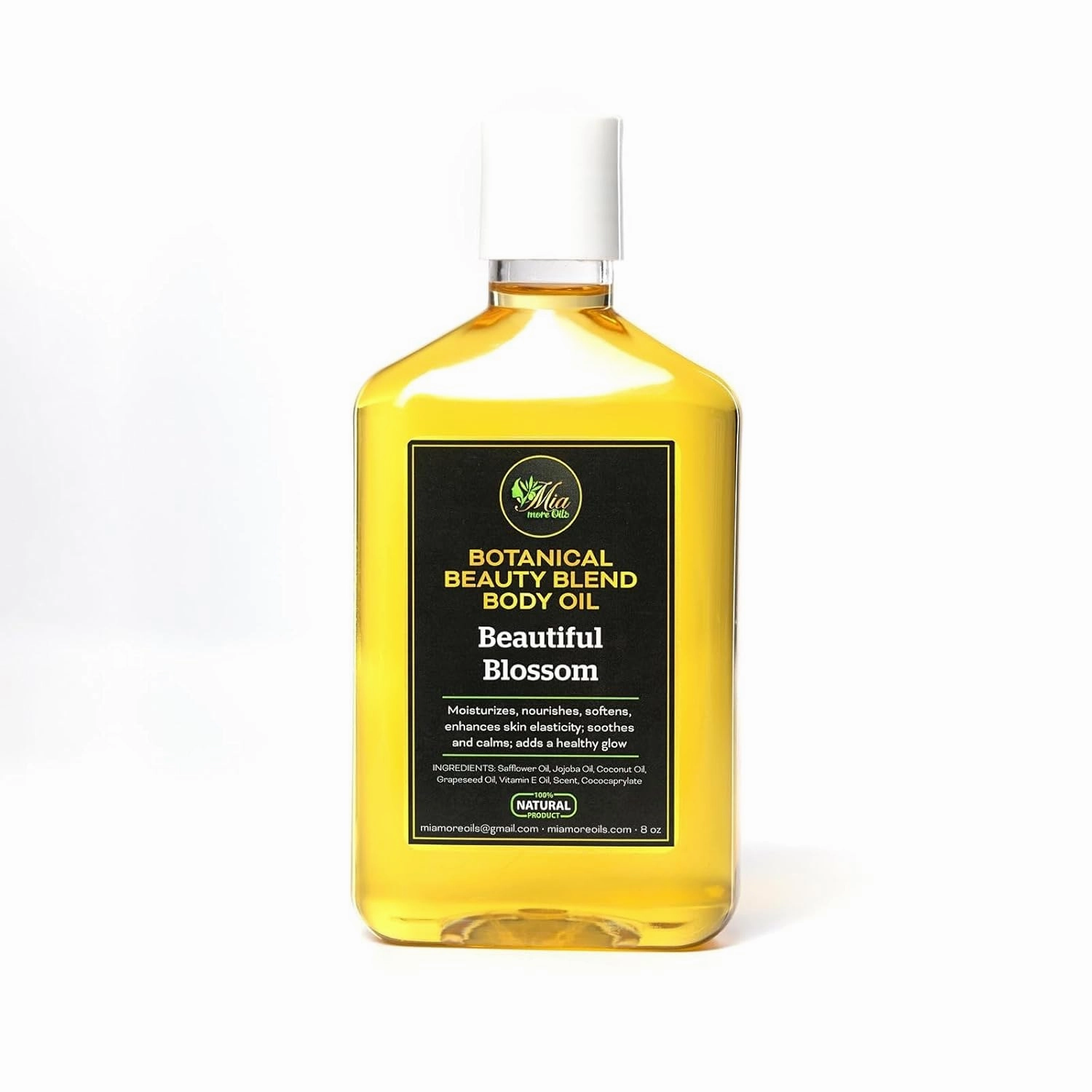 Botanical Beauty Blend Body Oil for Women – 8 oz Moisturizing Oil for All Skin Types – Hydrating Body Oil with Jojoba, Coconut & Vitamin E – Natural Body Oil Moisturizer, Signature