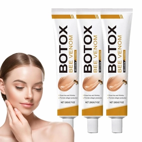 Botox Bee Venom Wrinkle Removal Cream Firming Moisturizing Lifting & Recovery for All Skin Type Anti-Aging Bee Venom Skin Treatment Cream Facial Firming Face Cream Moisturiser 3Pcs