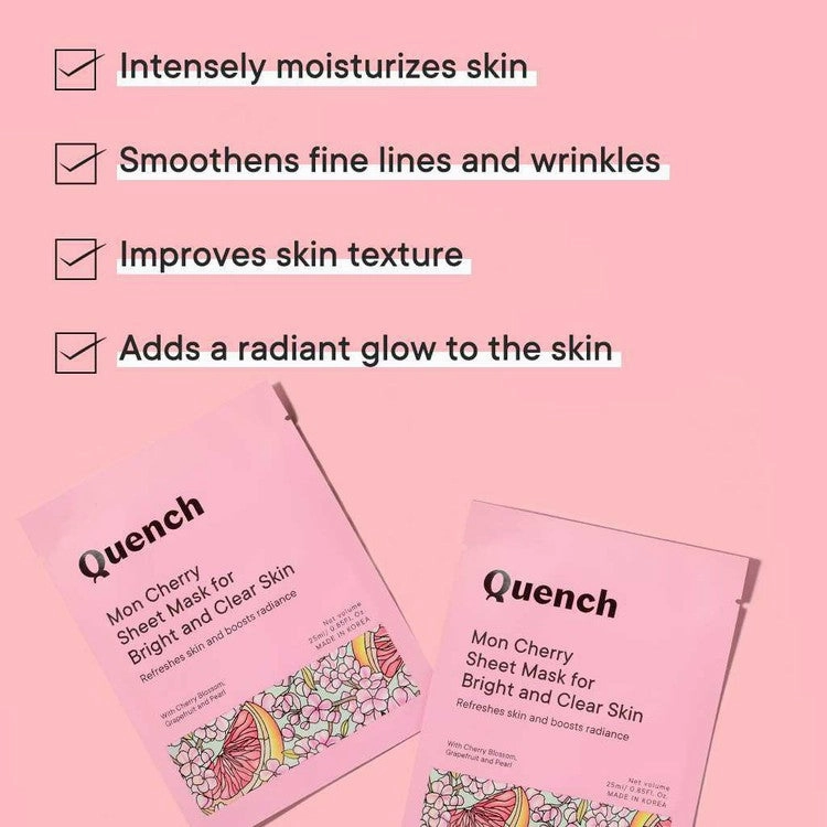 Brightening & Skin Clarifying Sheet Mask with Cherry Blossom Radiance (Pack of 3)